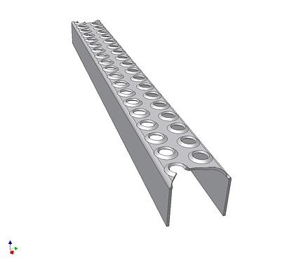 Leitersprossen Stahl Leitersprossen Stahl S235JR, roh, LSP 50/50R 485mm